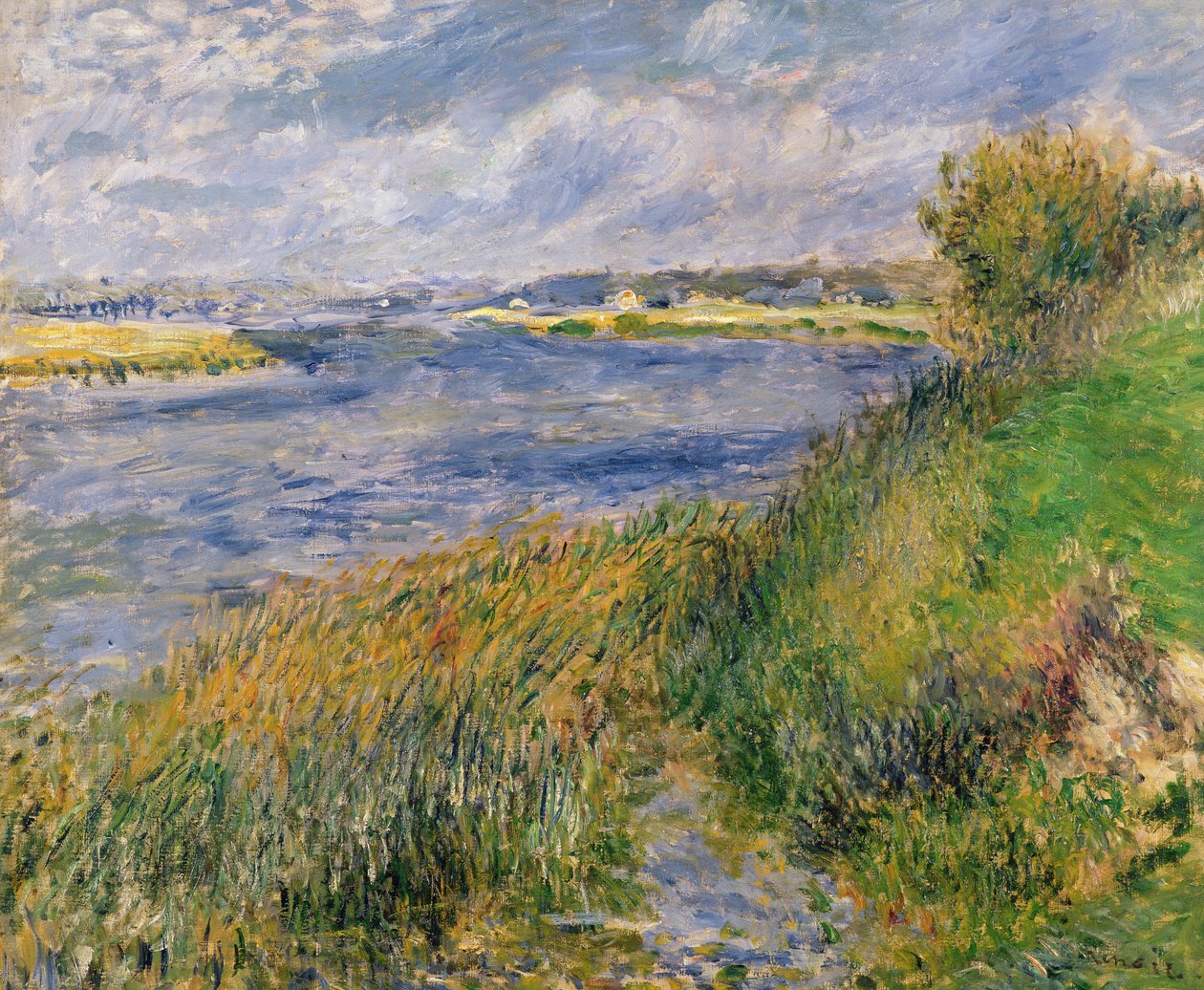 Las Orillas del Sena, Champrosay, 1876 de Pierre Auguste Renoir