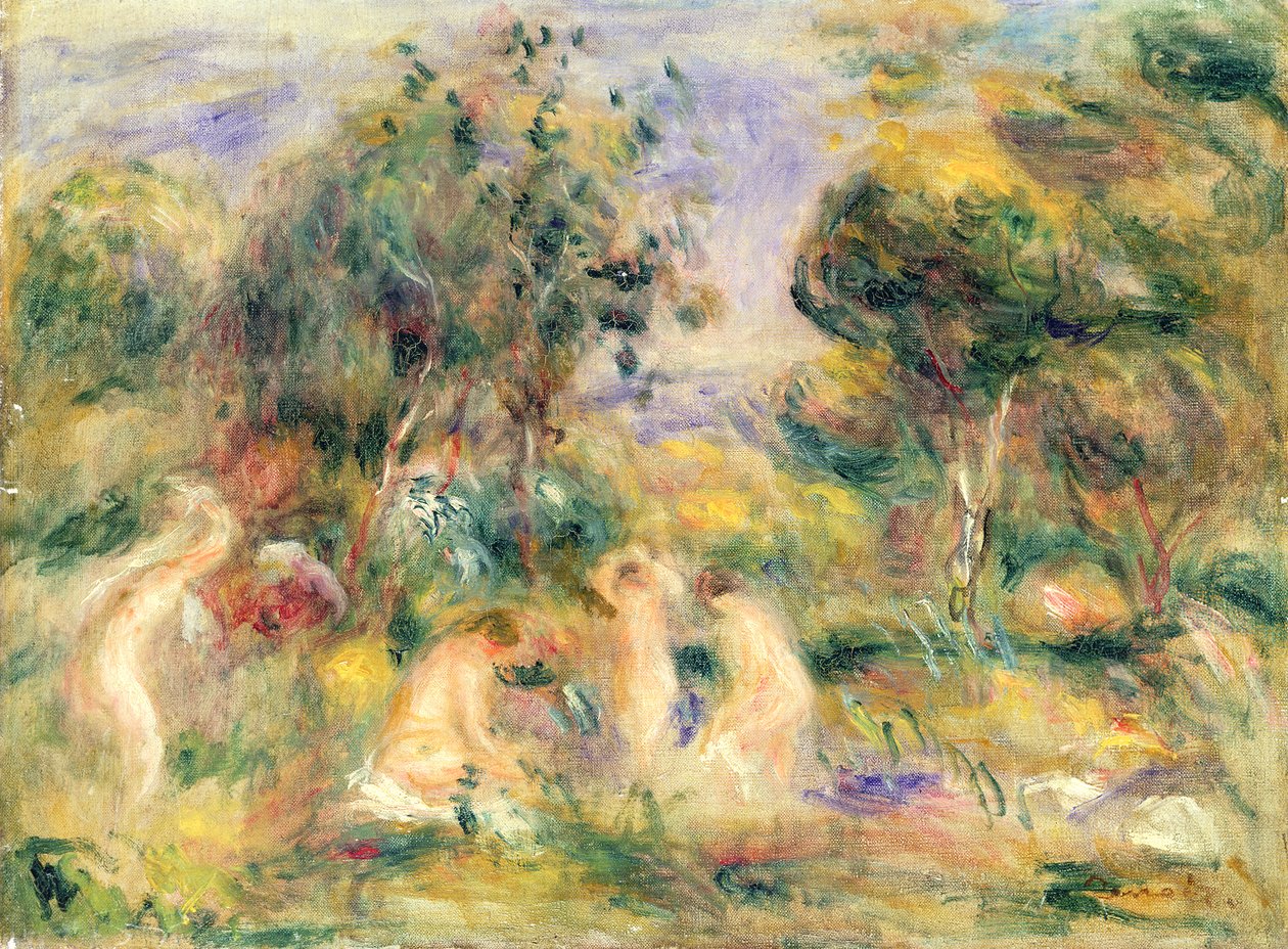 Los bañistas de Pierre Auguste Renoir