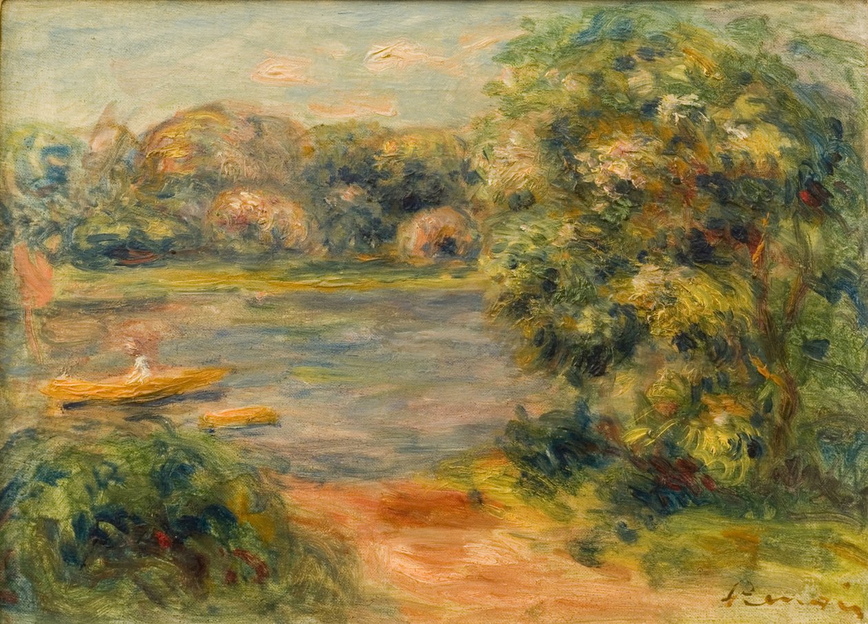 El bote en el lago, 1901 de Pierre Auguste Renoir