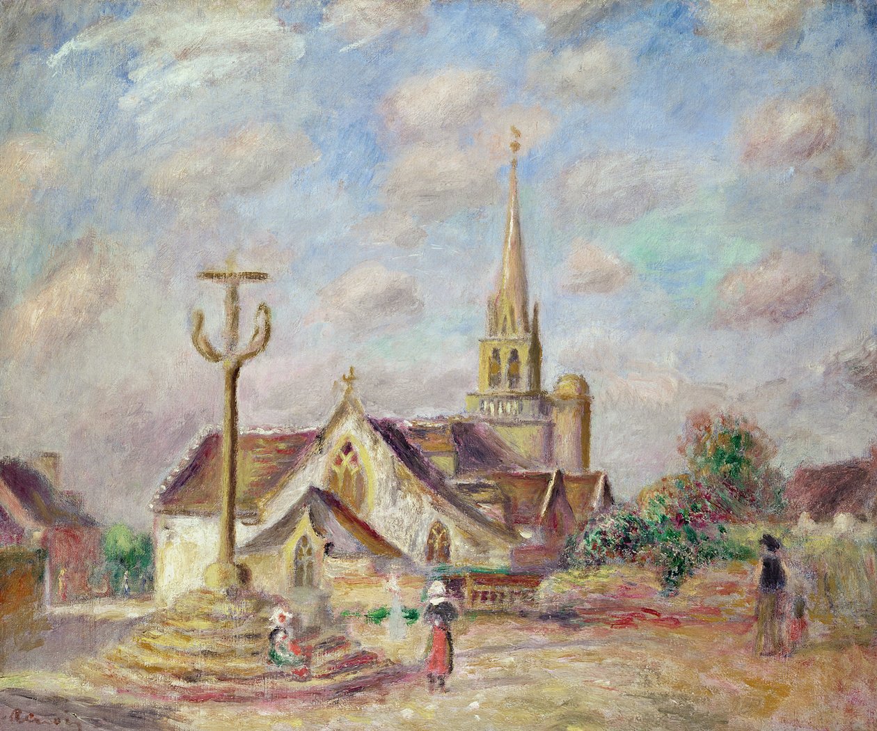 El Calvario en Pont Aven, c.1892 de Pierre Auguste Renoir