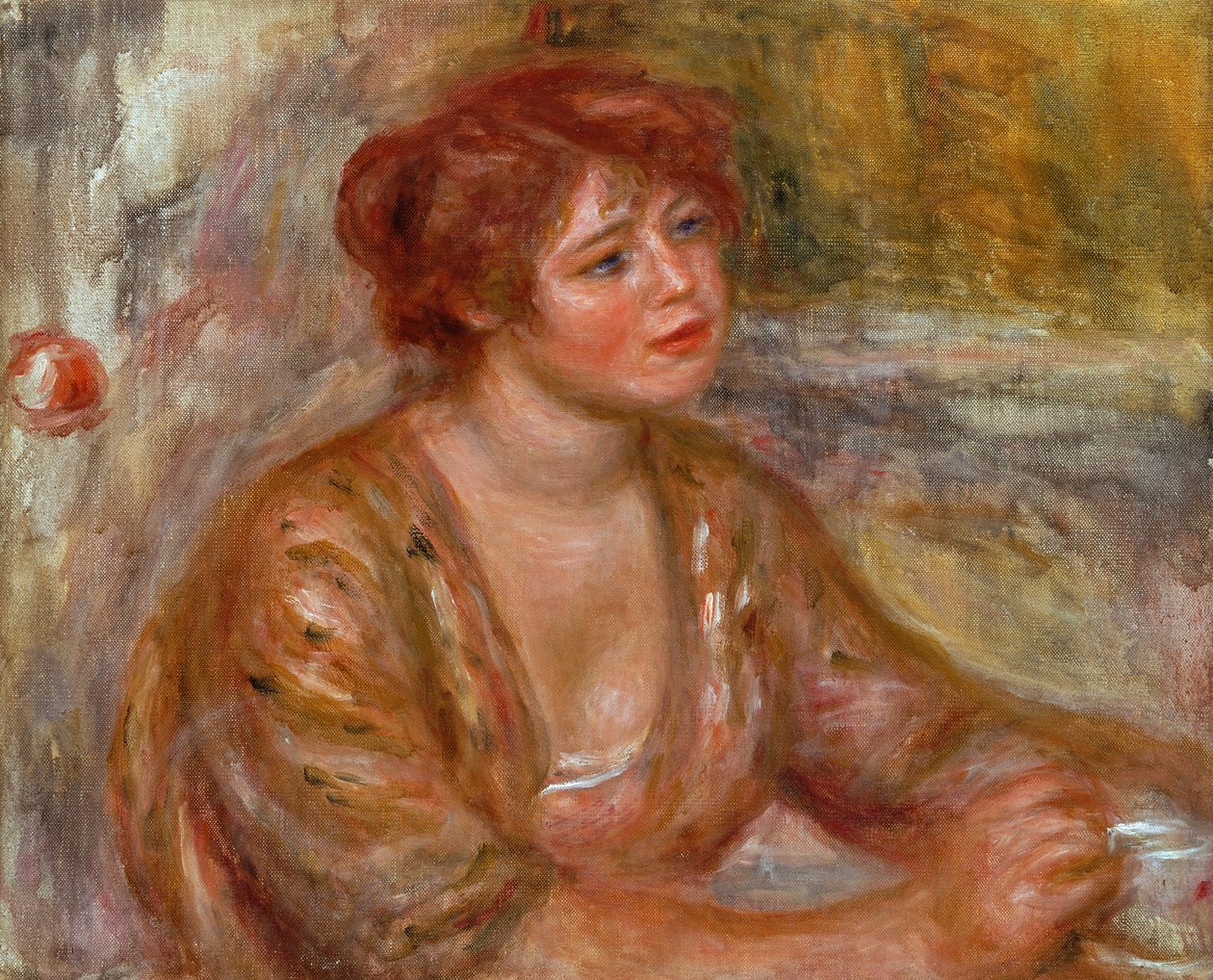 La taza de café, retrato de Andree (llamada Dede) 1917 de Pierre Auguste Renoir