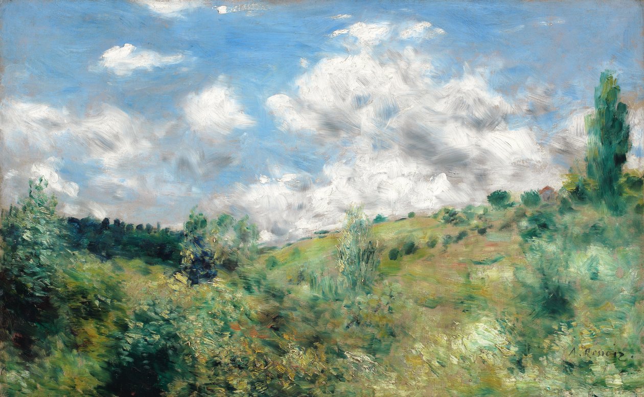 La ráfaga de viento, c.1872 de Pierre Auguste Renoir