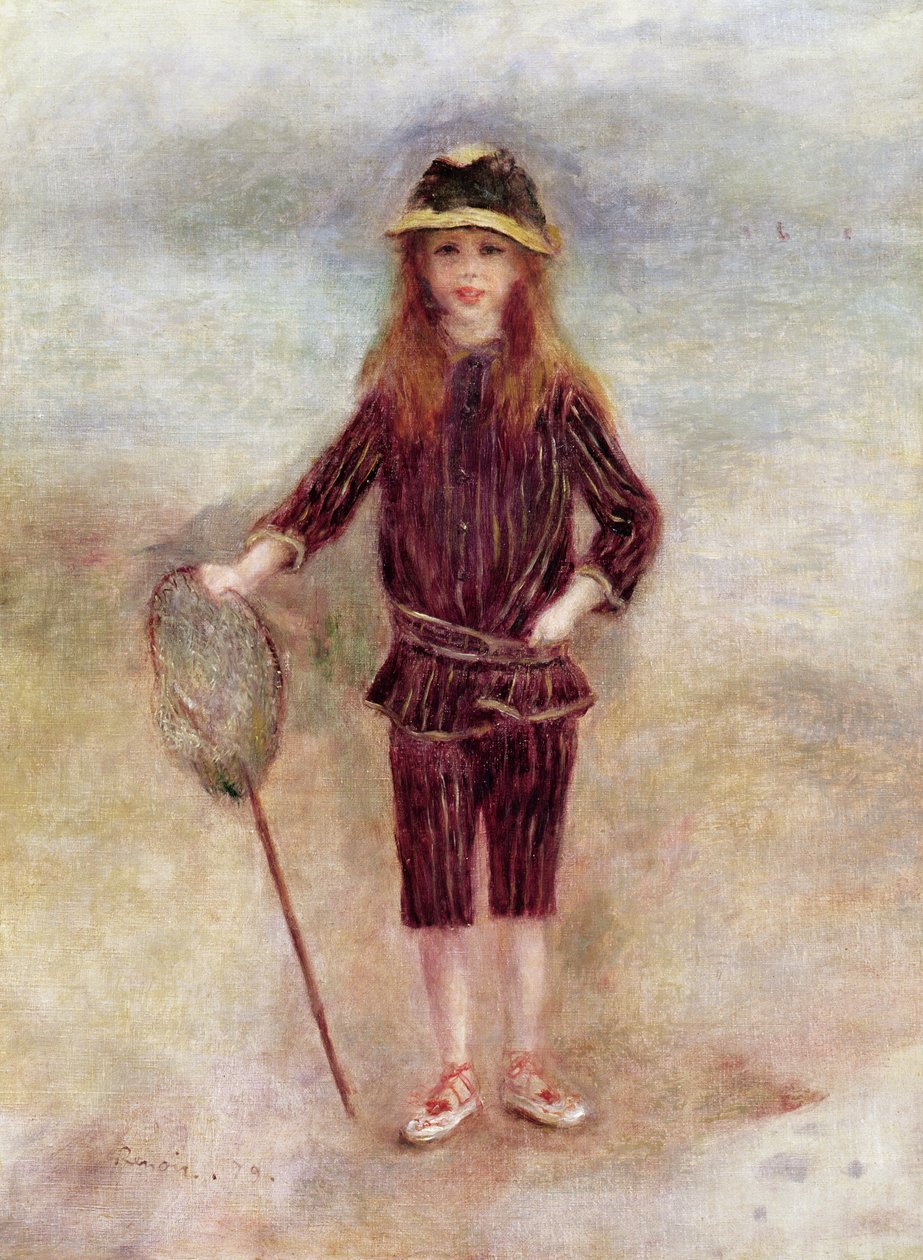 La pequeña pescadora (Marthe Berard) 1879 de Pierre Auguste Renoir