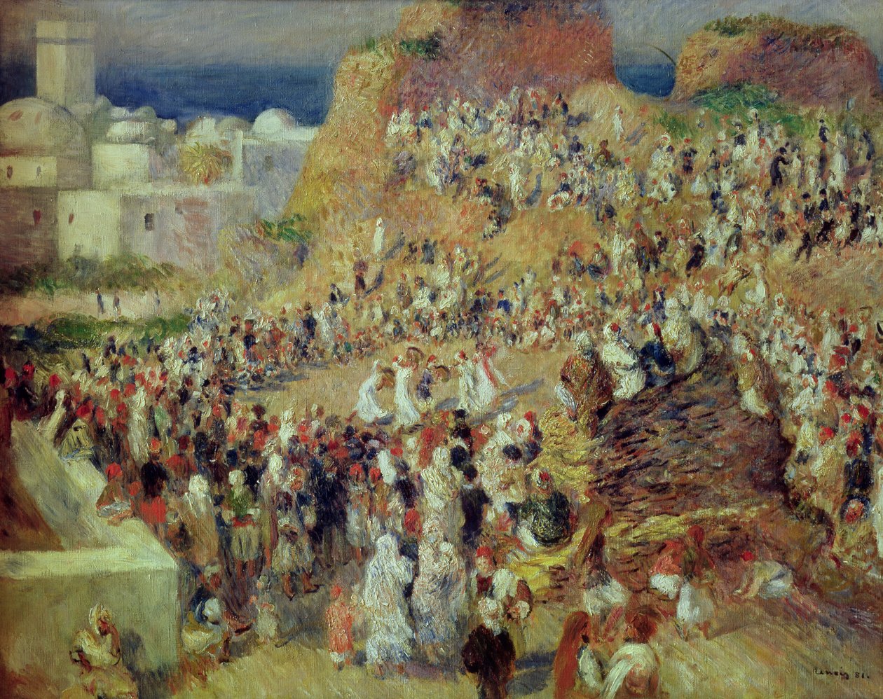 La mezquita, o festival árabe, 1881 de Pierre Auguste Renoir