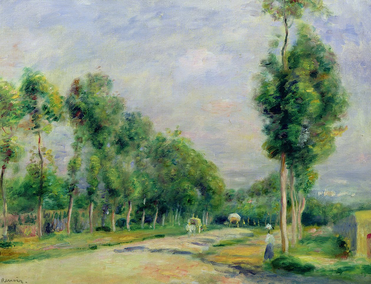 El camino a Versalles en Louveciennes de Pierre-Auguste Renoir