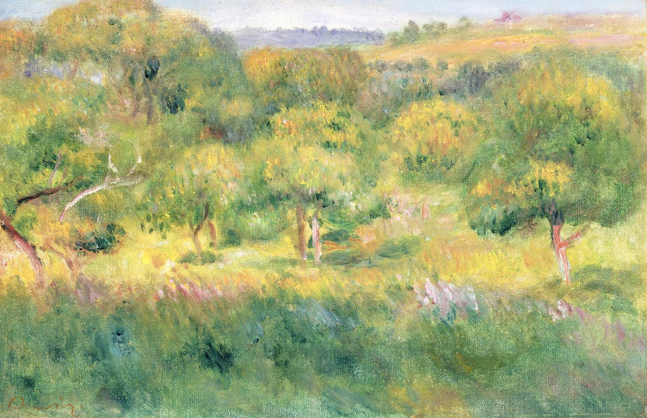 El borde de un bosque en Bretaña, 1893 de Pierre Auguste Renoir