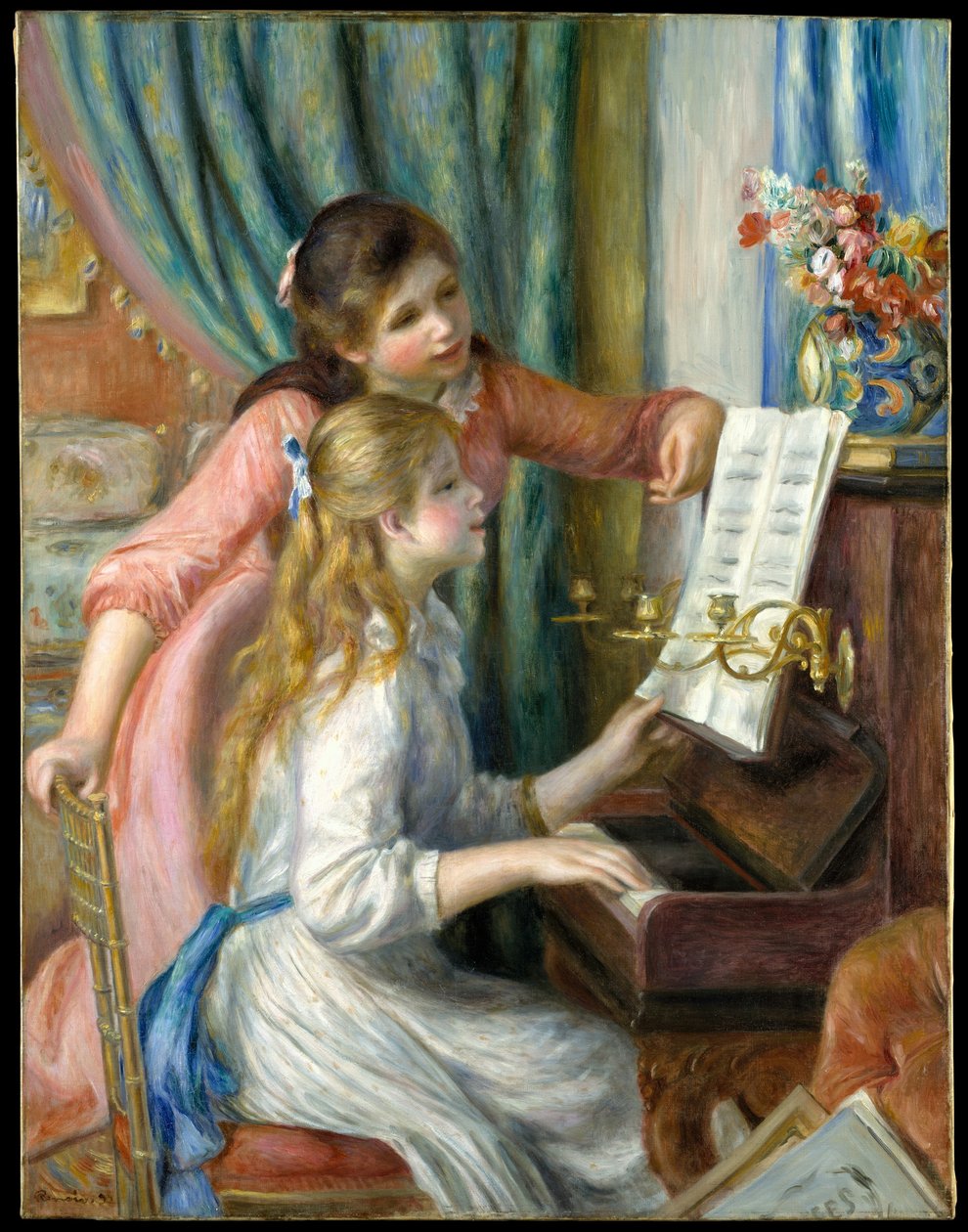Dos jóvenes chicas al piano de Pierre Auguste Renoir