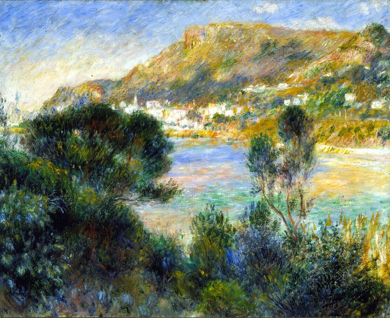 Vista desde Cap Martin de Monte Carlo, c.1884 de Pierre Auguste Renoir