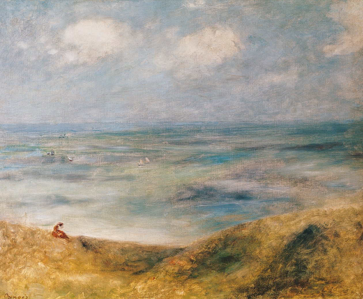 Vista del mar, Guernsey de Pierre Auguste Renoir