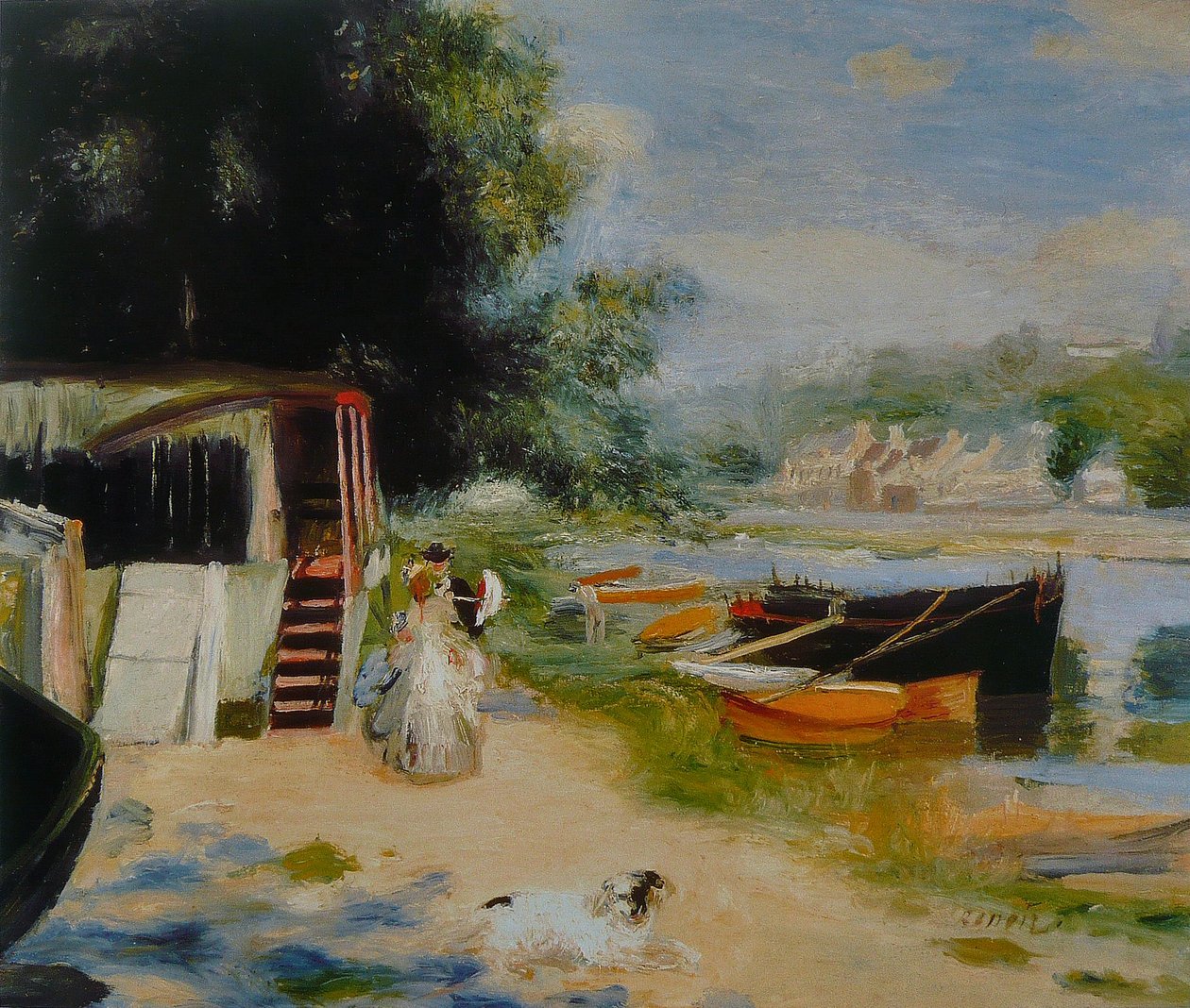 Vista de Bougival de Pierre Auguste Renoir