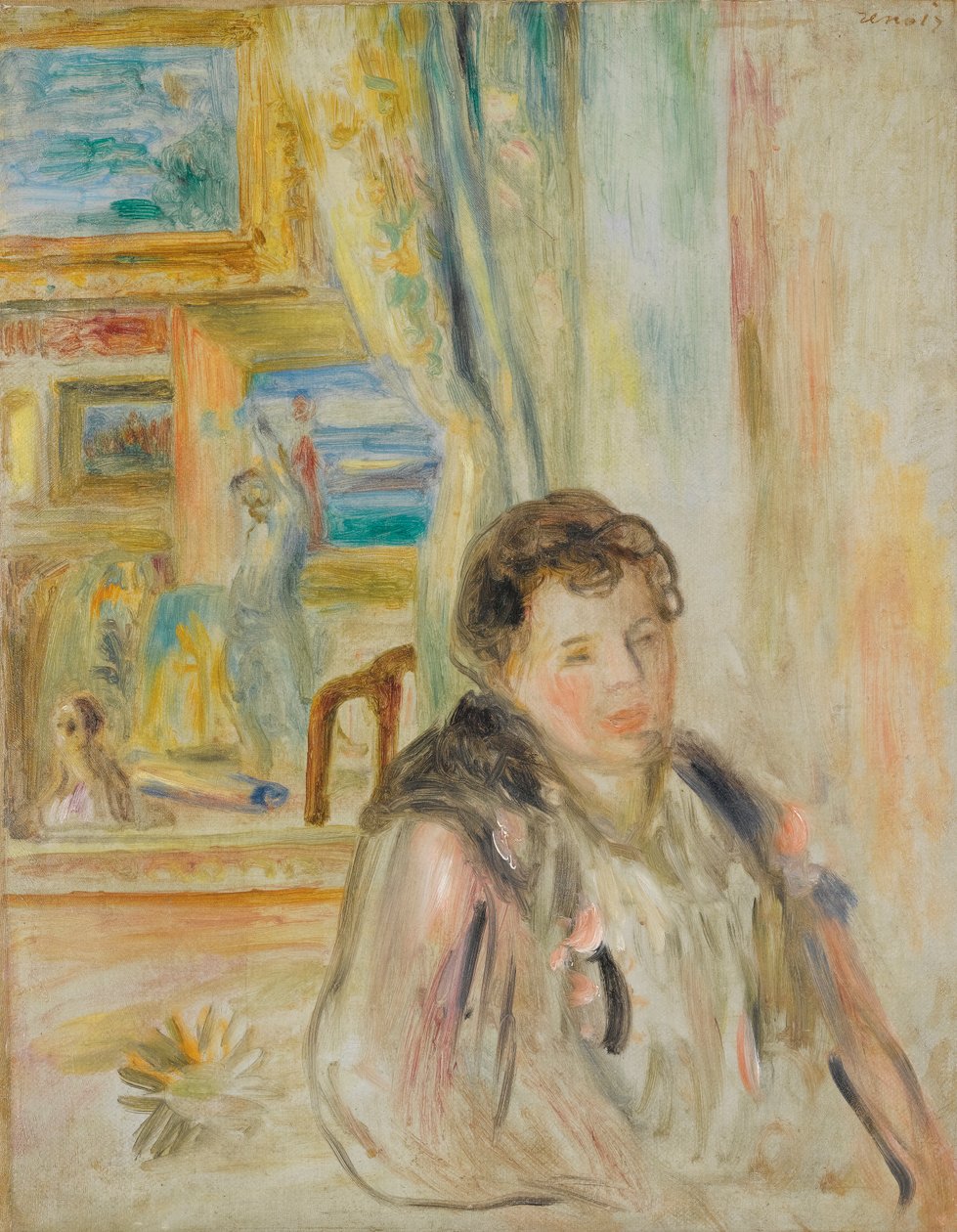 Mujer en un interior de Pierre Auguste Renoir