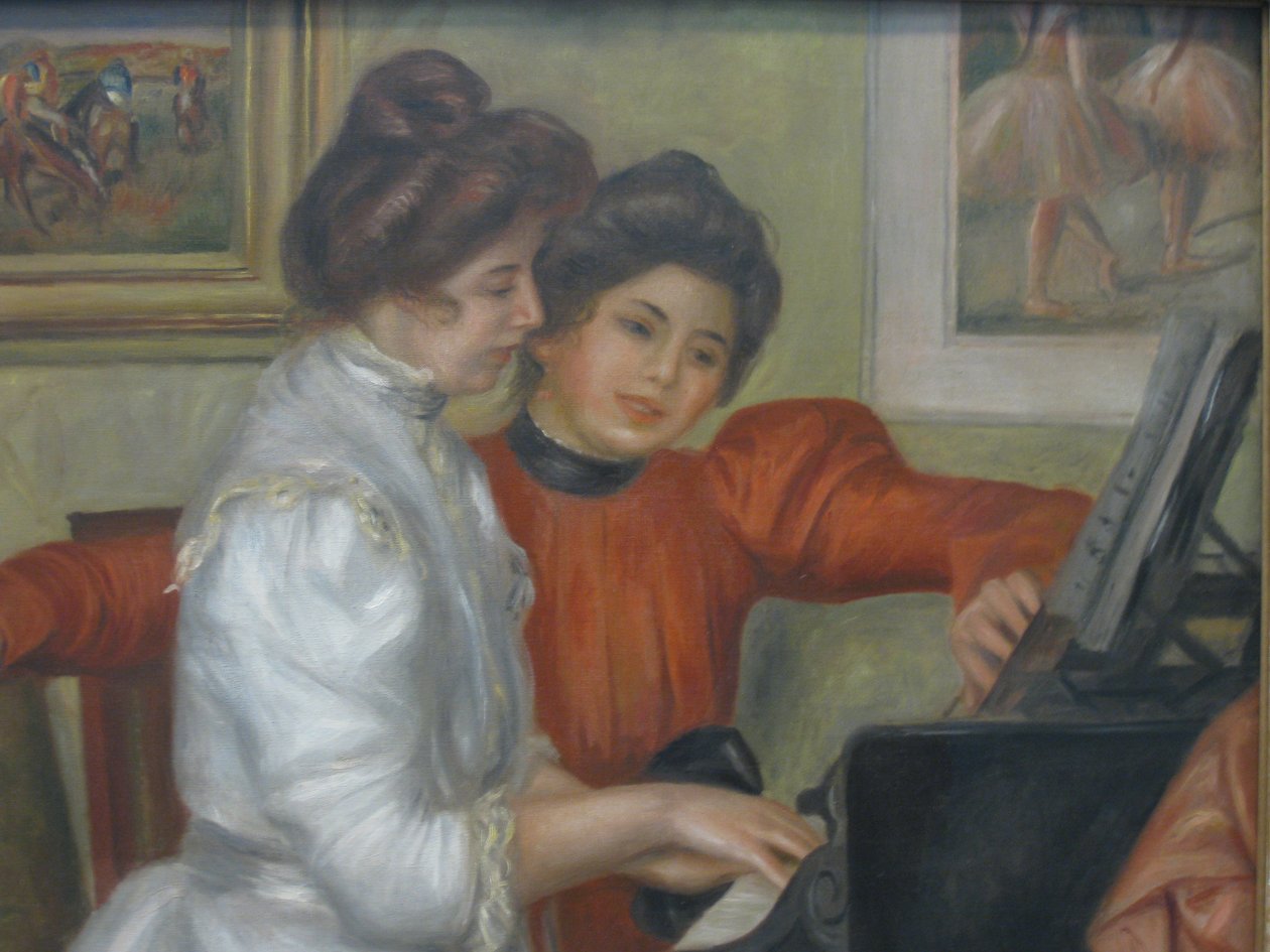 Yvonne y Christine Lerolle al piano de Pierre Auguste Renoir