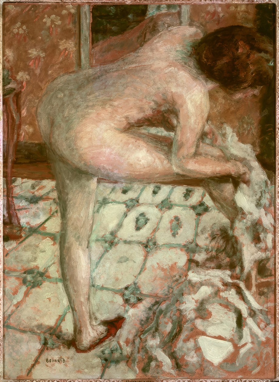 Después del baño o El gabinete de tocador naranja de Pierre Bonnard