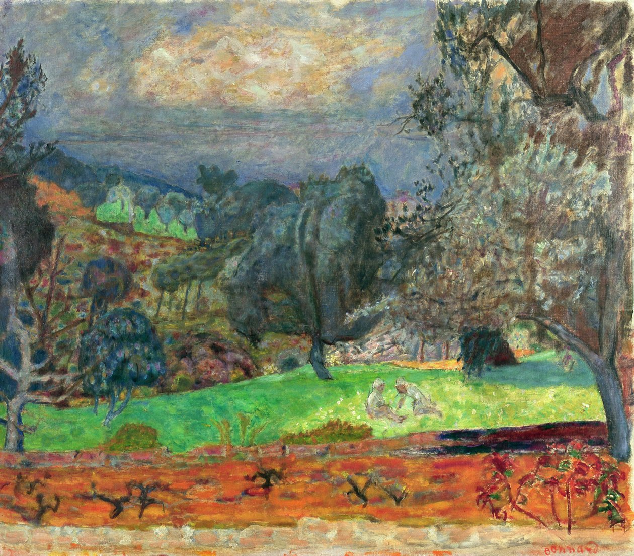 Paisaje con Sol Poniente, 1927 de Pierre Bonnard