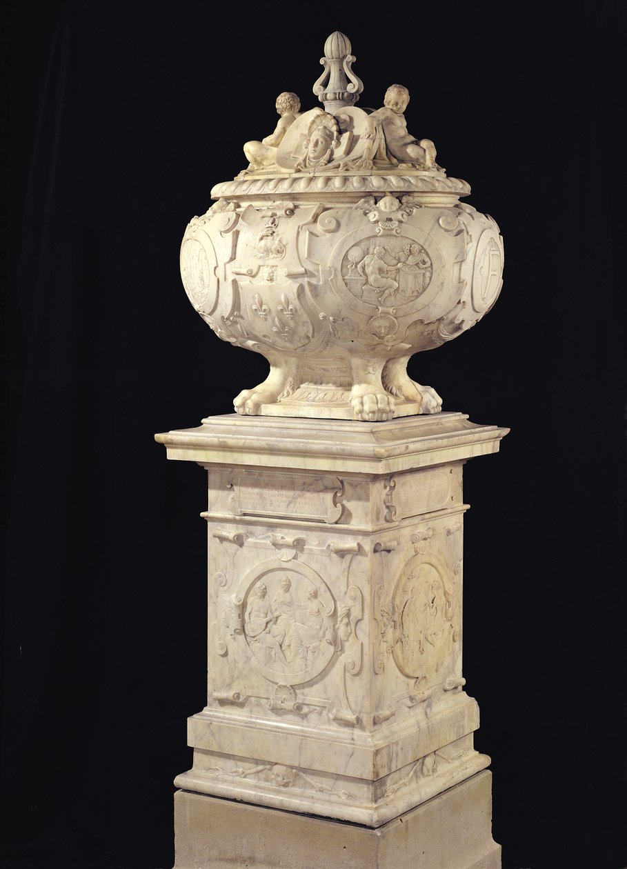 Urna funeraria que contiene el corazón de Francisco I (1494-1547) 1556 de Pierre Bontemps