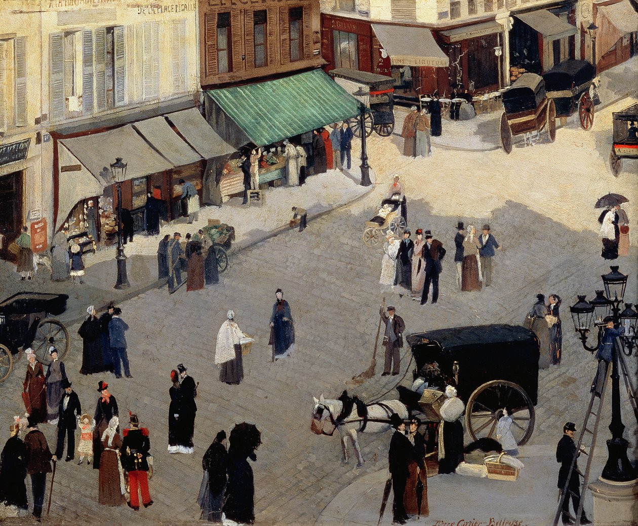 La Place Pigalle, París, 1880s de Pierre Carriere Belleuse
