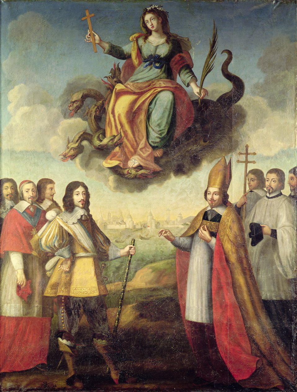 Entrada de Luis XIII (1601-43) Rey de Francia y Navarra, en La Rochelle, 1 de noviembre de 1628 de Pierre Courtillon