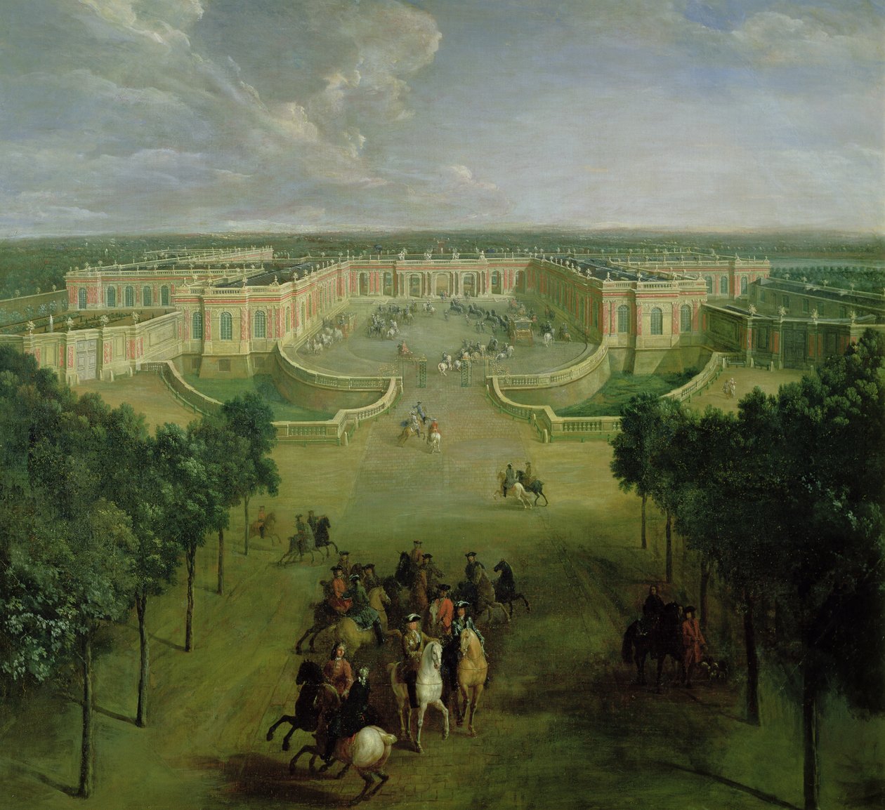 Vista del Gran Trianón, 1722 de Pierre Denis Martin