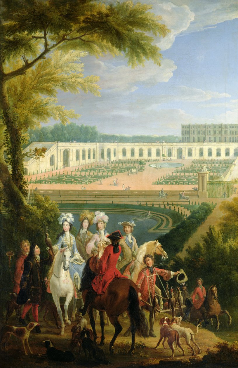 Vista de la Orangerie en Versalles, después de 1697 de Pierre Denis Martin