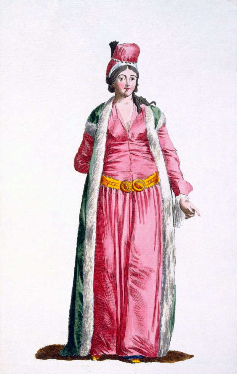 Una Noble Dama de Esmirna en Turquía, 1780 de Pierre Duflos