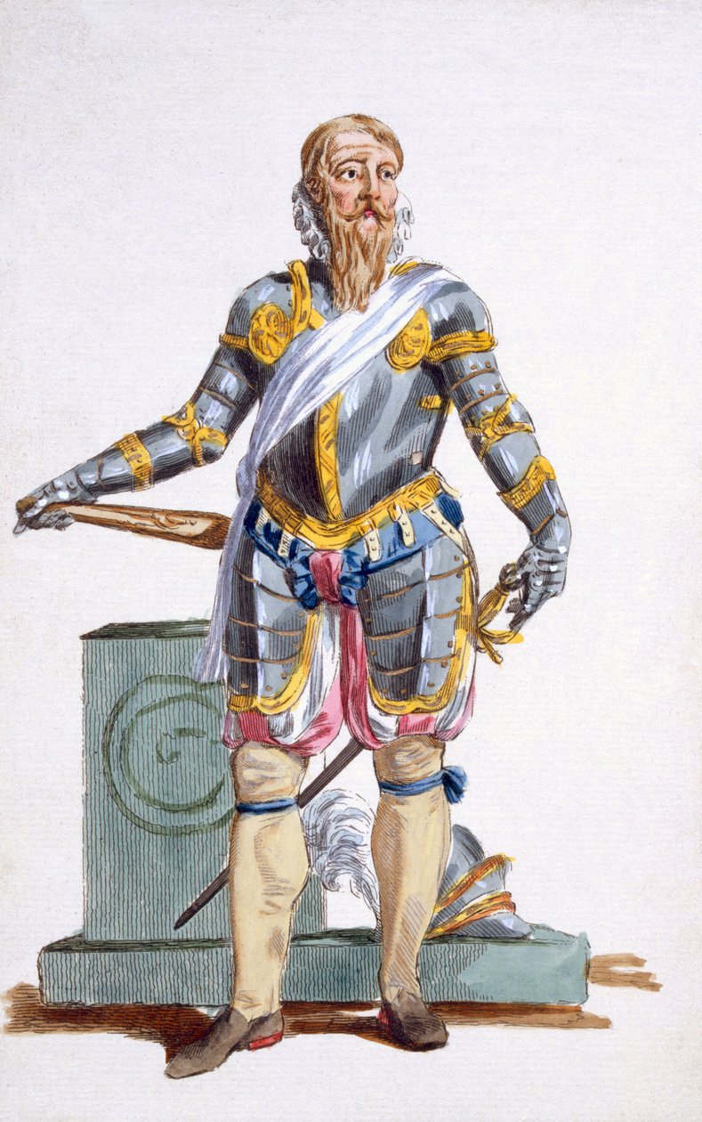 Daniel Laurenza, General del Ejército Danés, 1780 de Pierre Duflos