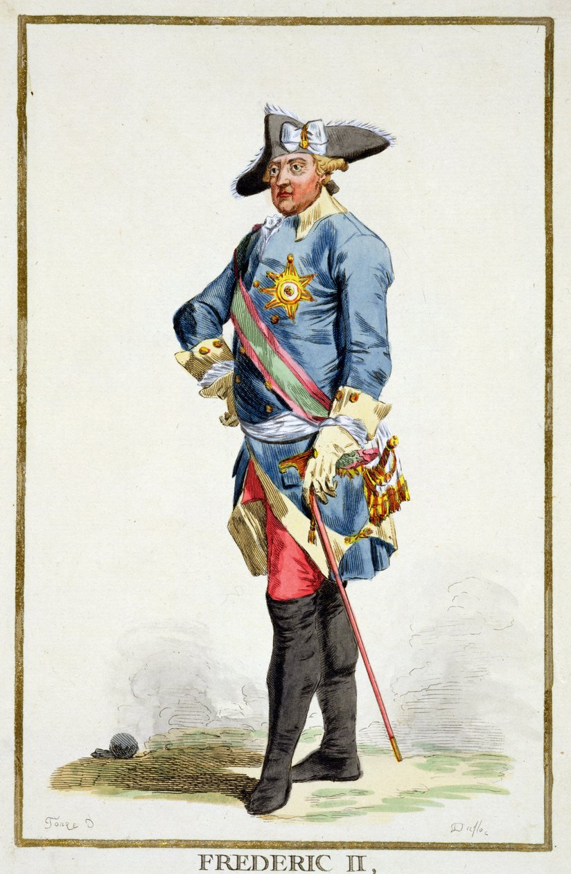 Federico II el Grande (1712-86) Rey de Prusia (1740-86) de 