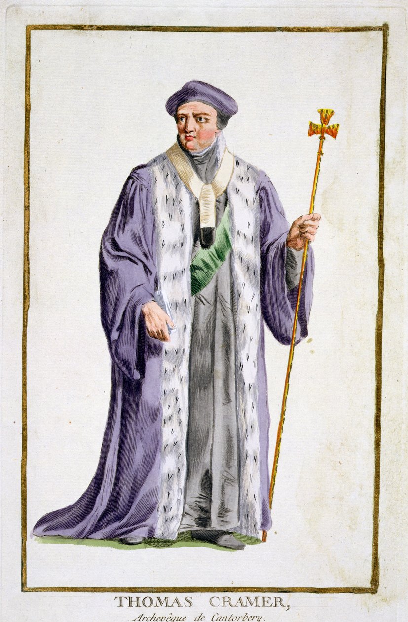 Thomas Cranmer (1489-1556) Arzobispo de Canterbury (1533-56) de 