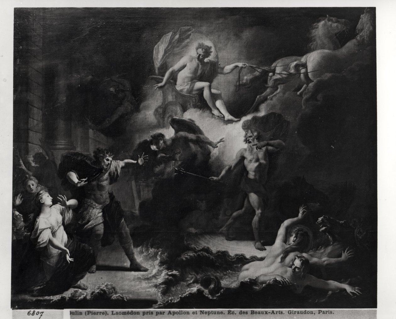 Laomedonte castigado por Apolo y Poseidón, 1707 de Pierre Dulin
