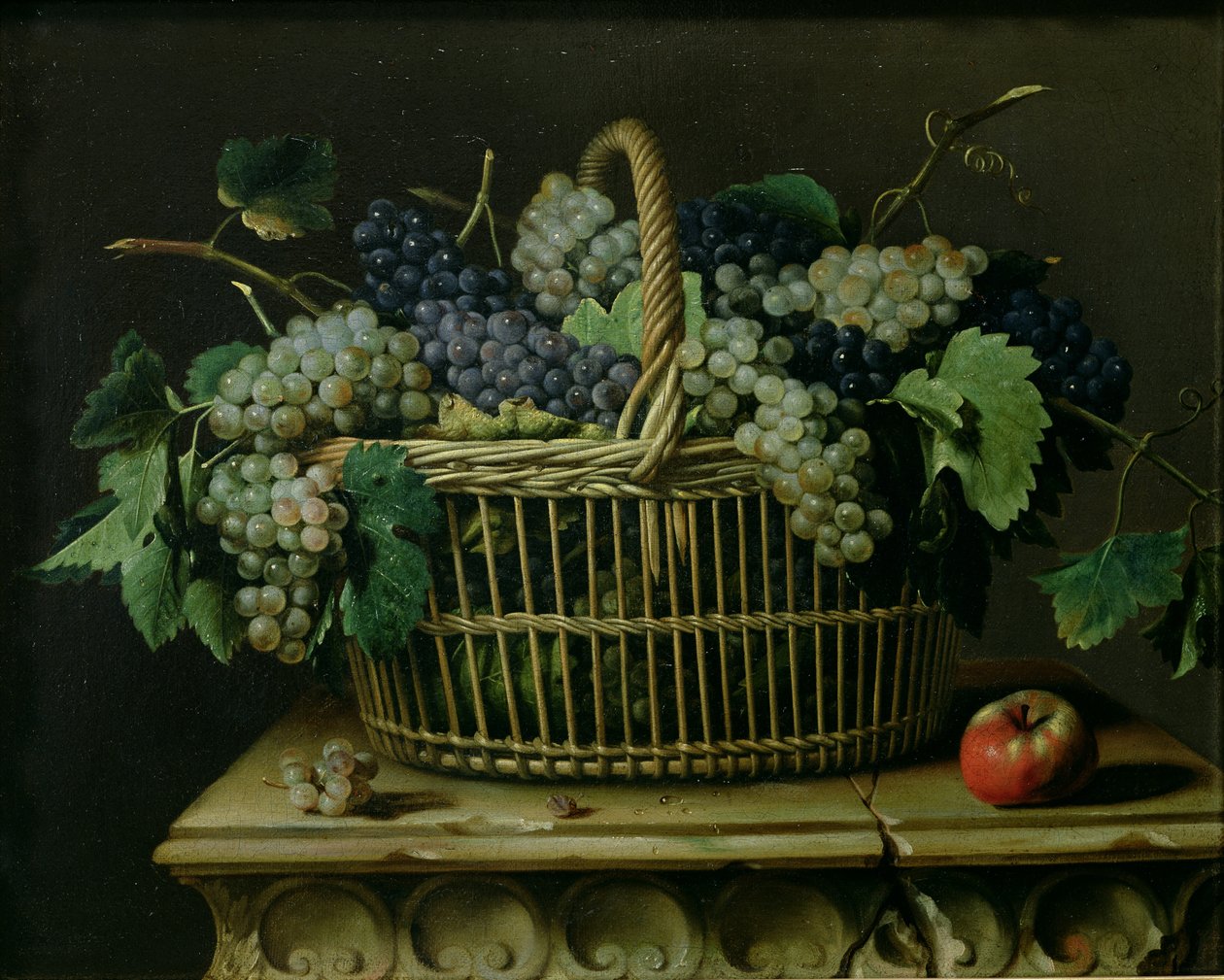 Una Cesta de Uvas de Pierre Dupuis