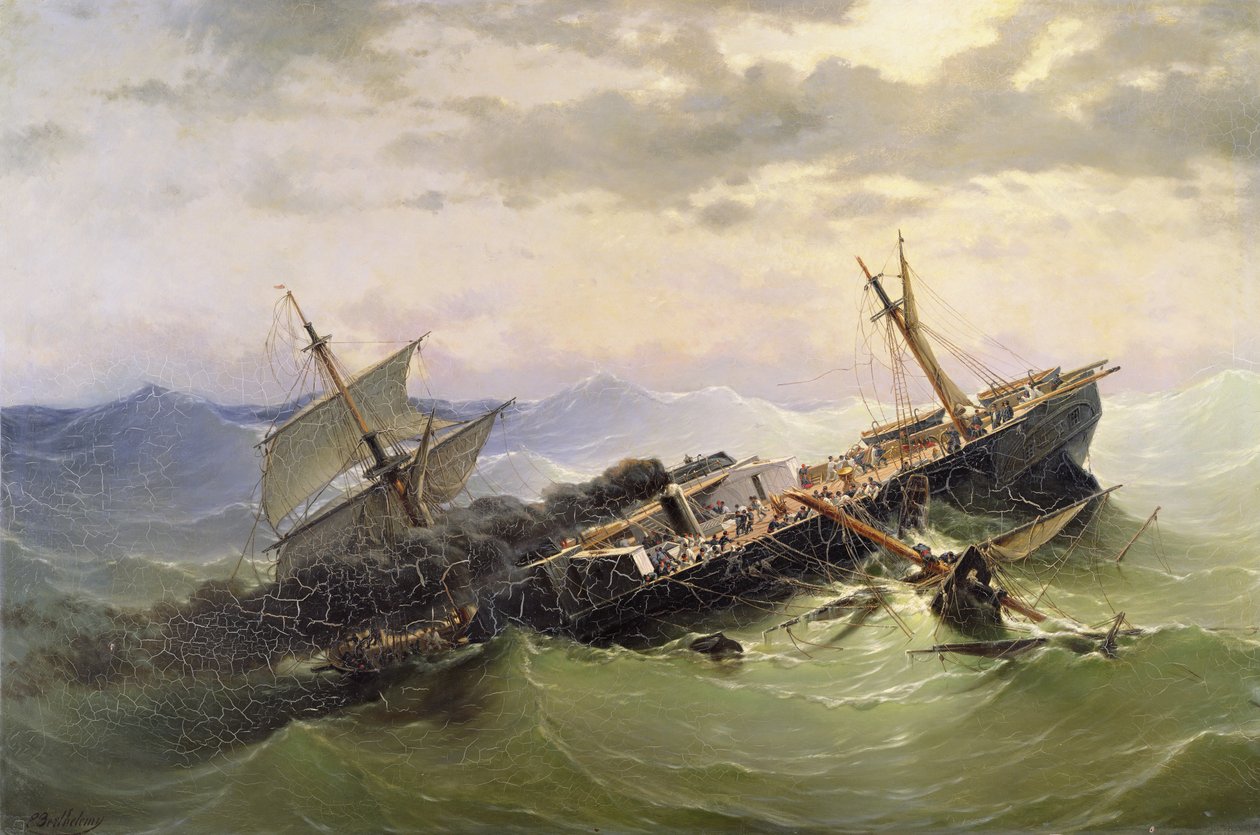 Paisaje marino de Pierre Emile Berthelemy