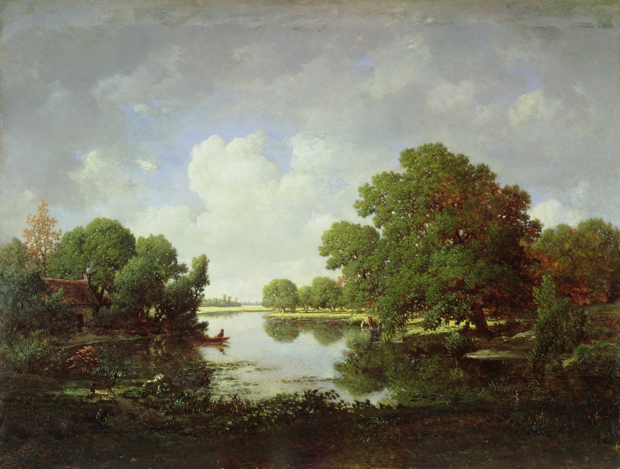 Tarde de principios de verano, 1857 de Pierre Etienne Theodore Rousseau