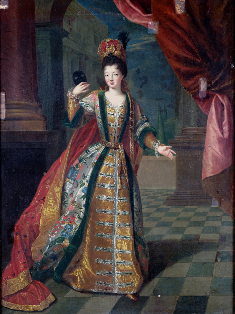 Retrato de una mujer en un vestido de baile de Pierre Gobert