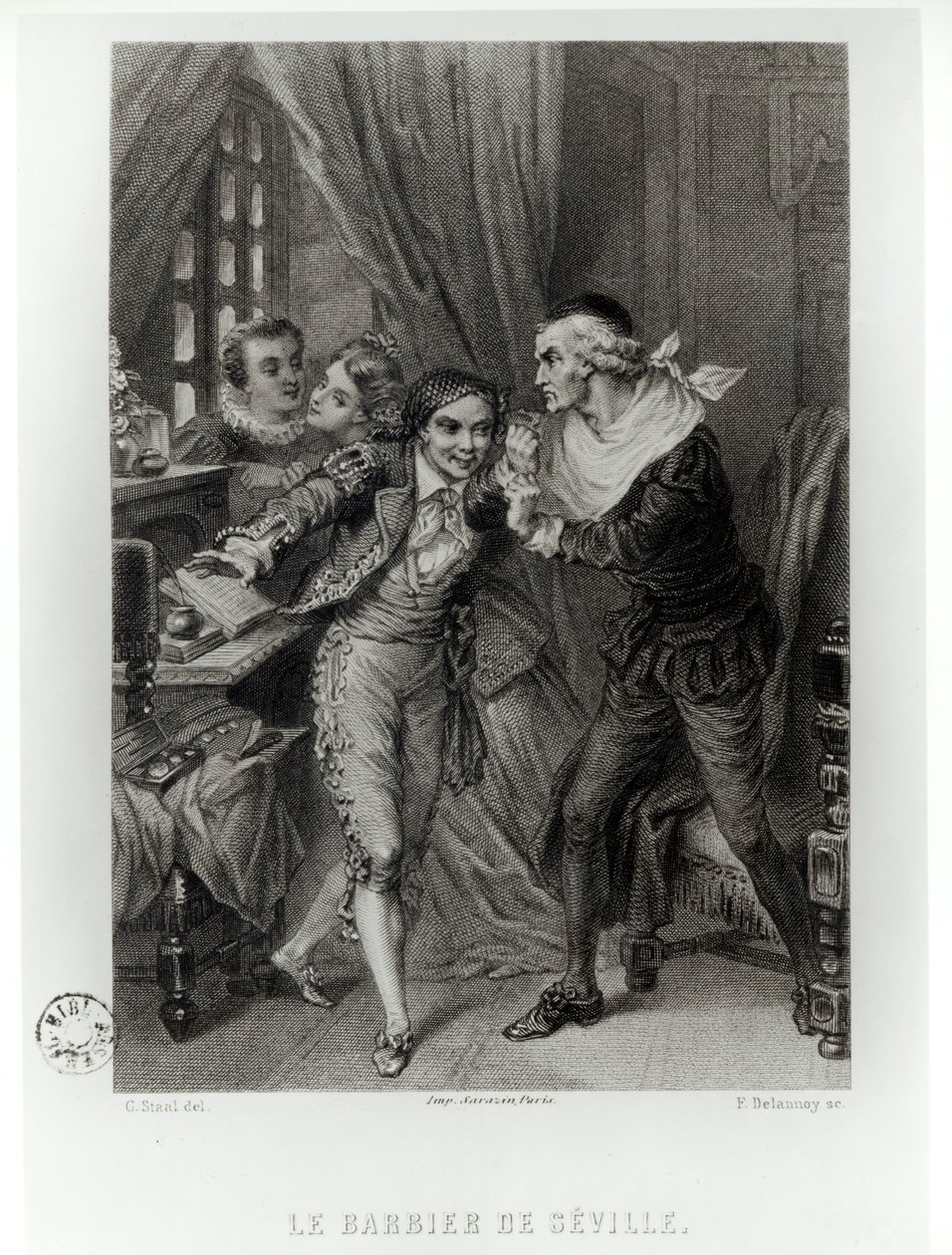 Fígaro, ilustración del Acto III Escena 12 de 
