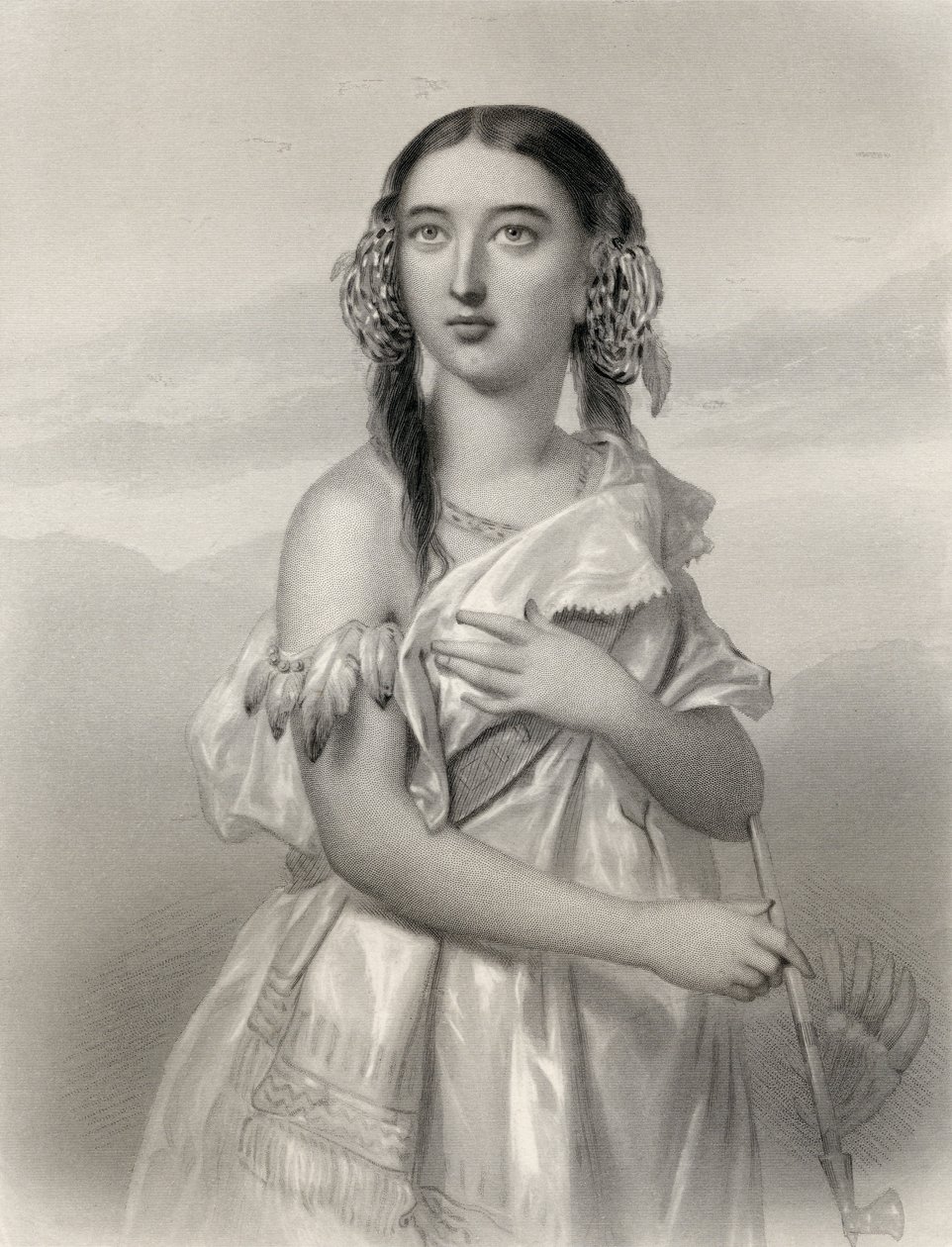 Pocahontas (1595-1617) ilustración de 