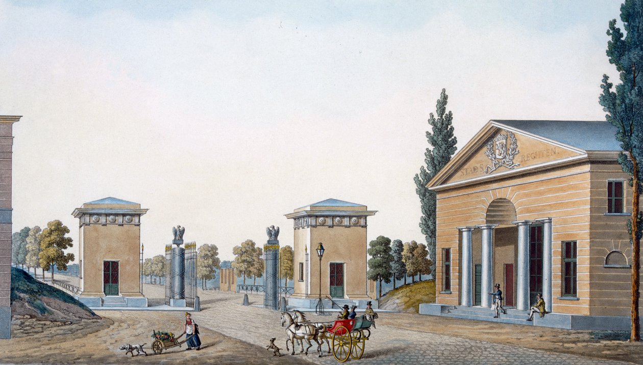 La puerta de Courtray, Gante, de 
