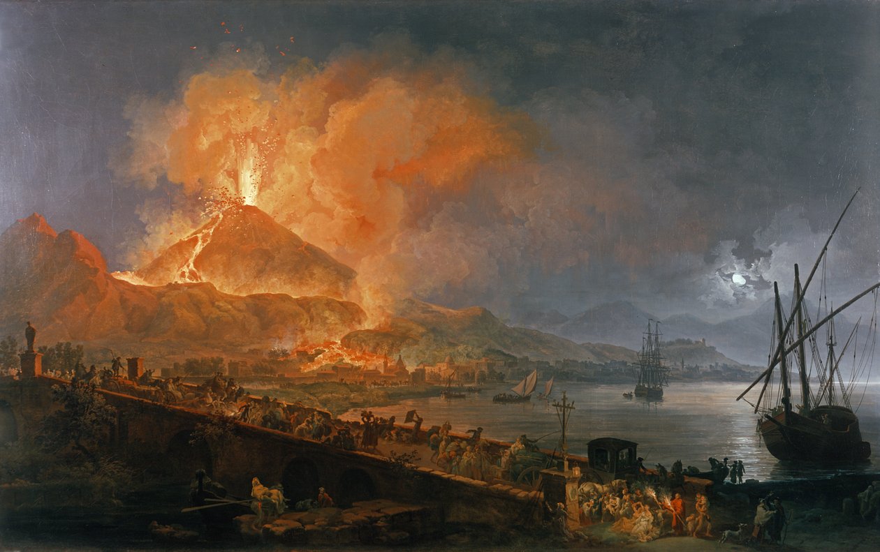 Erupción del Vesubio en 1771 de Pierre Jacques Volaire