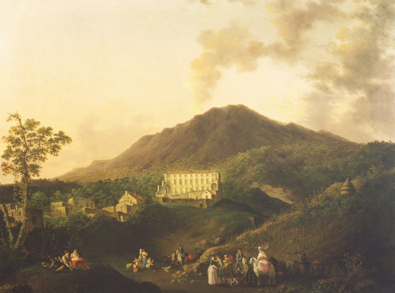 Vista de la Villa Medici, Ottaviano de Pierre Jacques Volaire