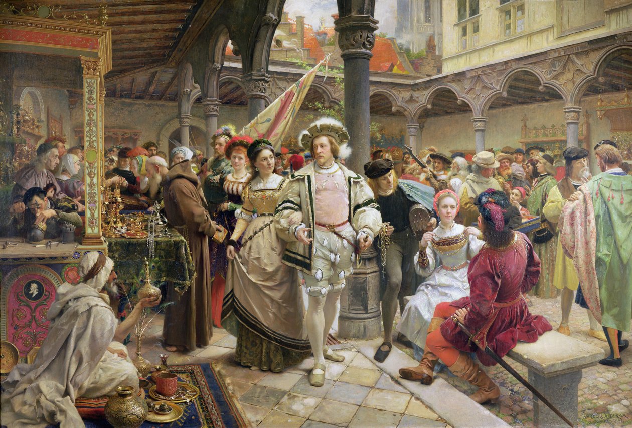 La antigua Beurs en Amberes, 1892 de Pierre Jean van der Ouderaa
