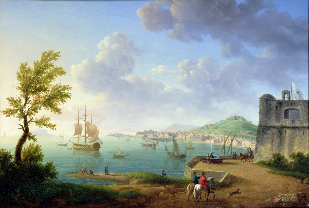 Vista de Nápoles desde el Castel dell