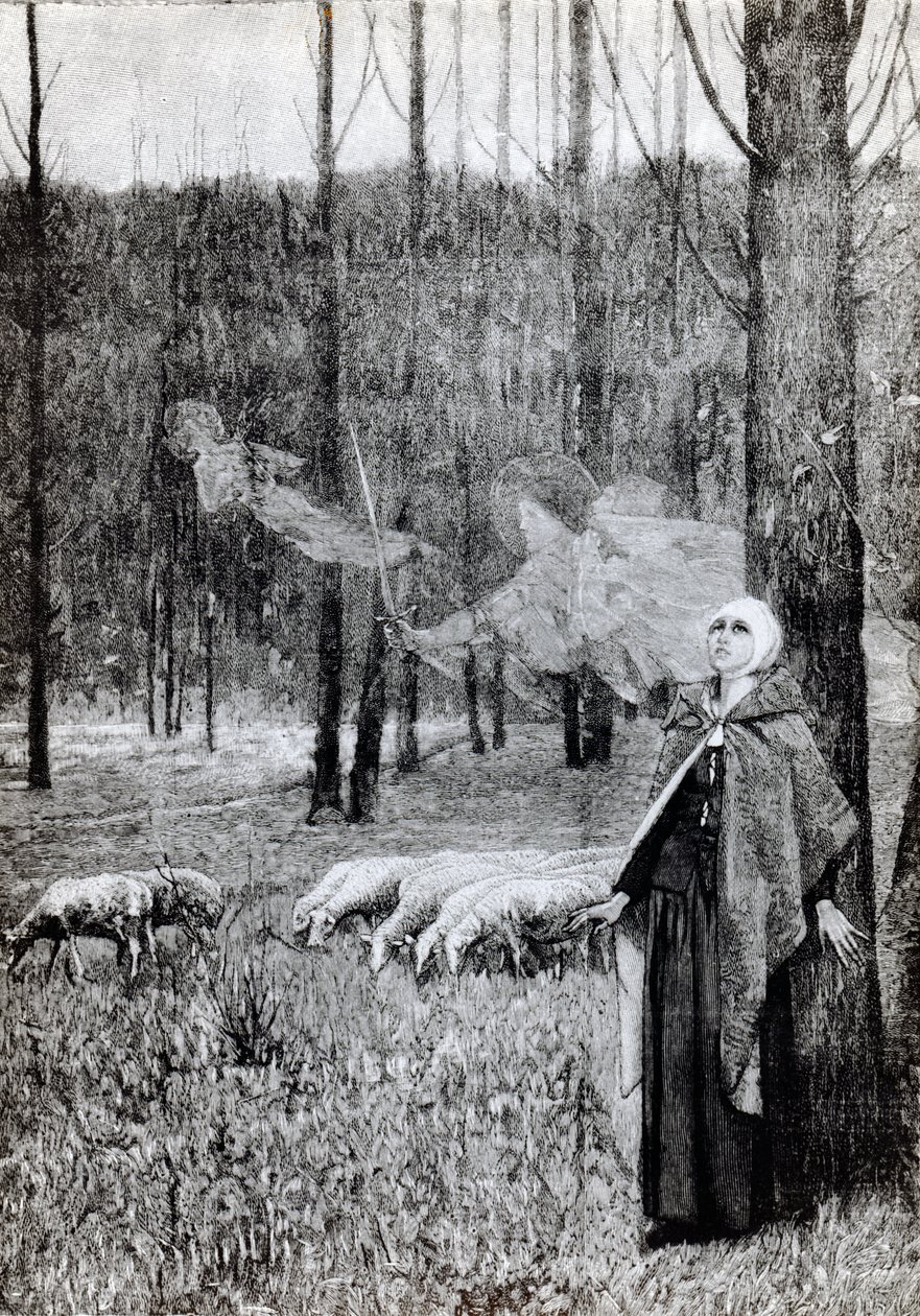 Juana de Arco escucha las voces, 1895 de Pierre Lagarde