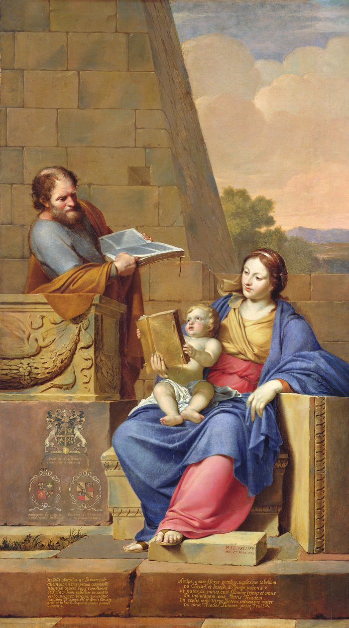Descanso en la huida a Egipto, 1658 de Pierre Letellier