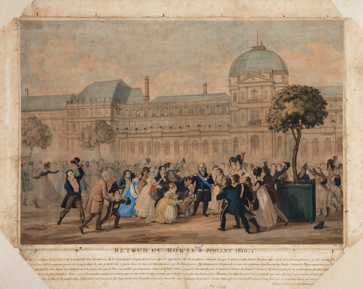 El regreso del rey, 8 de julio de 1815, 1815 de Pierre Michel Alix