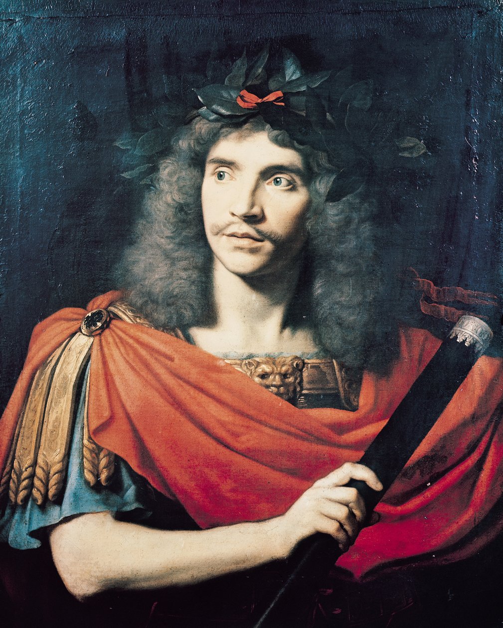Molière en el Papel de César en la Muerte de Pompeyo de Pierre Mignard