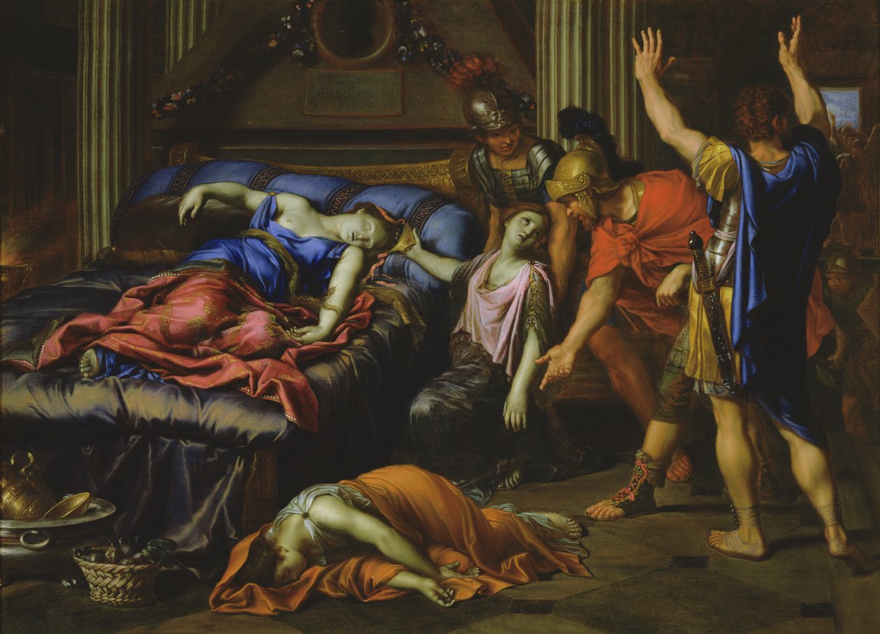 La muerte de Cleopatra de Pierre Mignard
