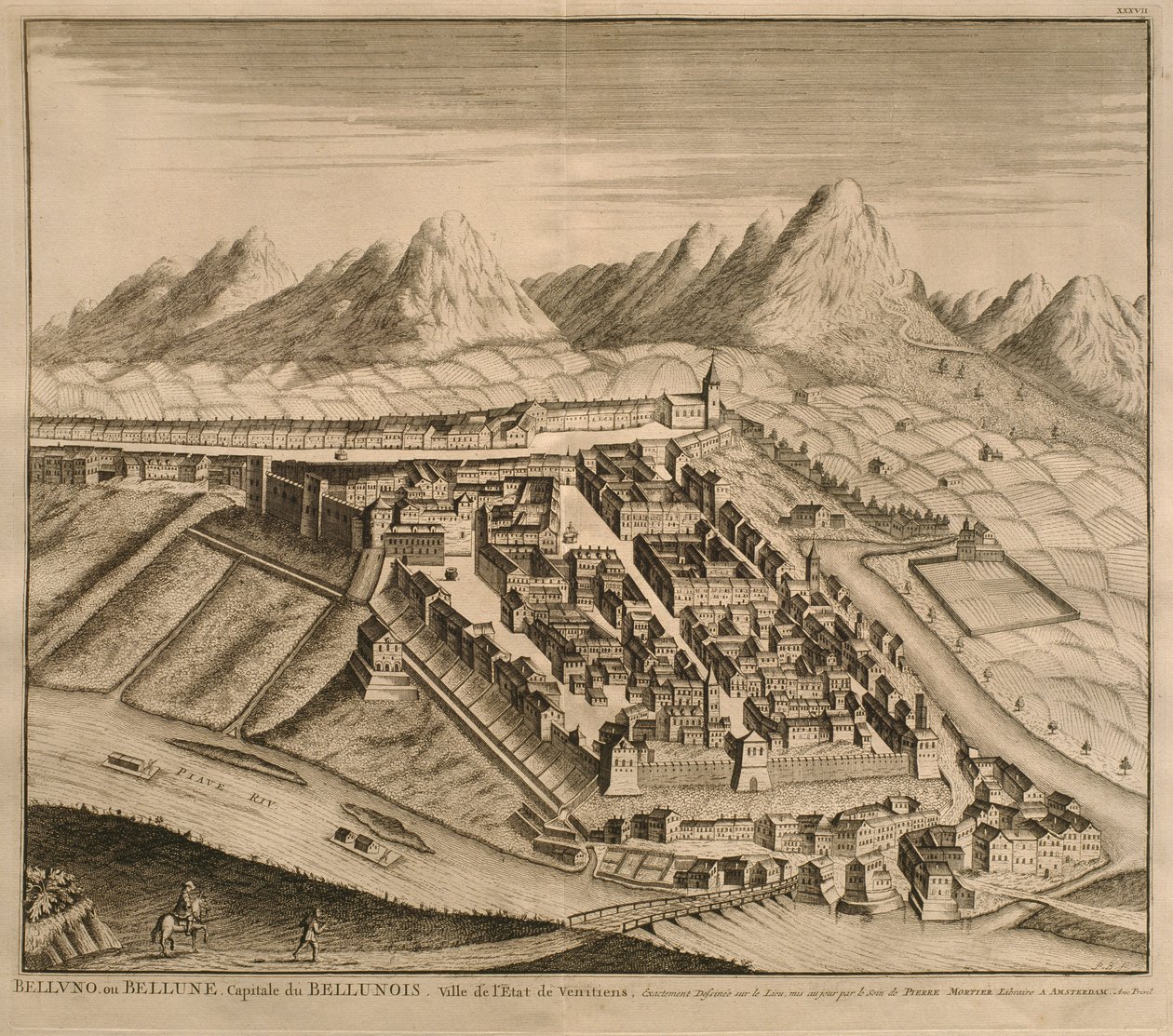 Mapa de Belluno, de 