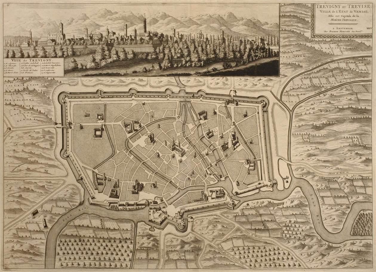 Mapa de Treviso, de 