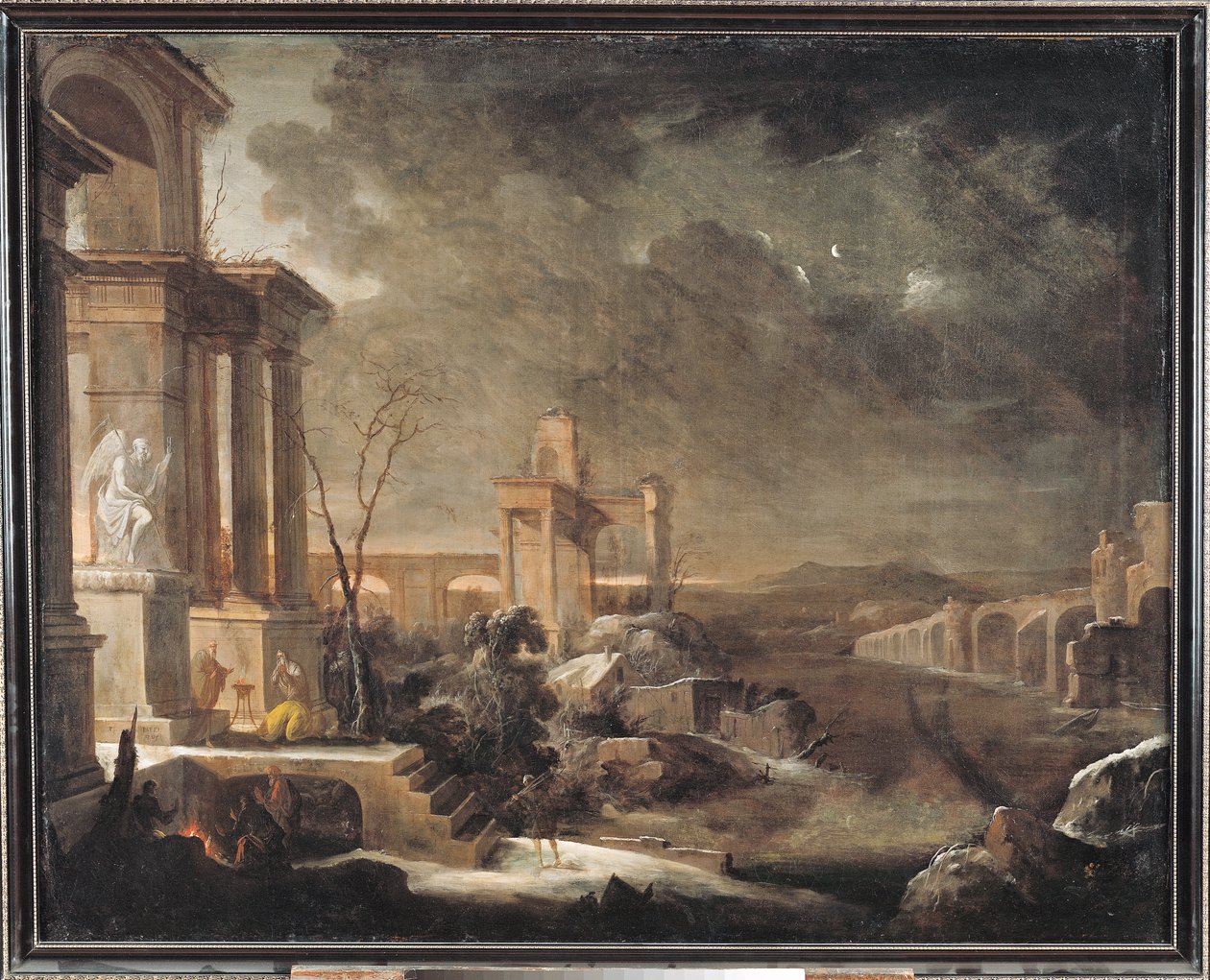 Paisaje al amanecer, 1705 de Pierre Patel
