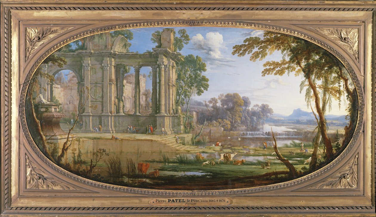 Paisaje con ruinas clásicas de Pierre Patel