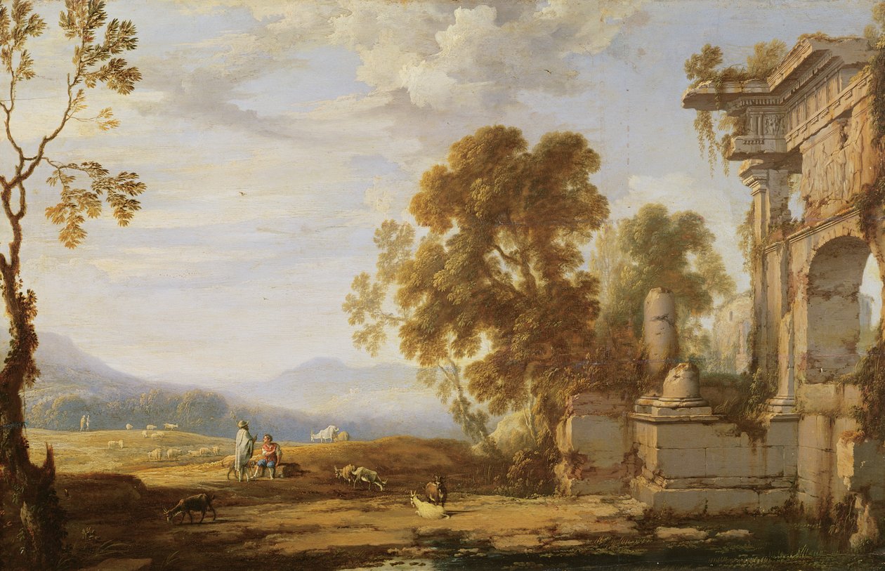 Paisaje con ruinas de Pierre Patel