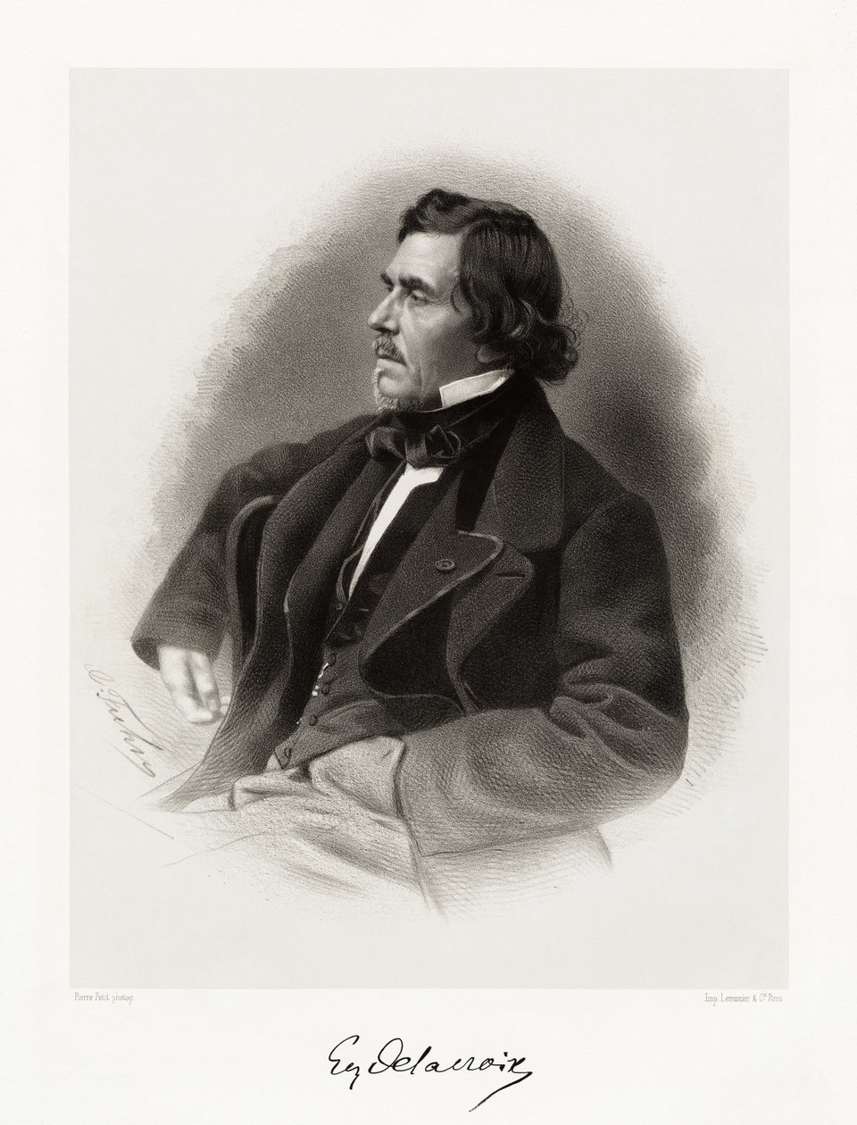 Ferdinand Victor Eugène Delacroix de Pierre Petit